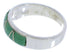 Southwestern Sterling Silver Turquoise Inlay Ring Size 4-3/4 UX36850